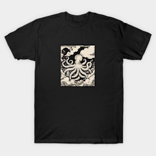 Big Octopus Swimming in the Ocean T-Shirt